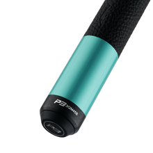 Load image into Gallery viewer, Predator P3 Pool Cue - Teal with Black Stripe - Leather Luxe Wrap (Butt Only)