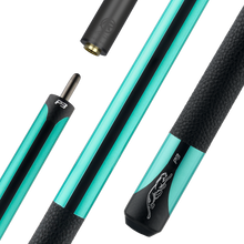 Load image into Gallery viewer, Predator P3 Pool Cue - Teal with Black Stripe - Leather Luxe Wrap (Butt Only)
