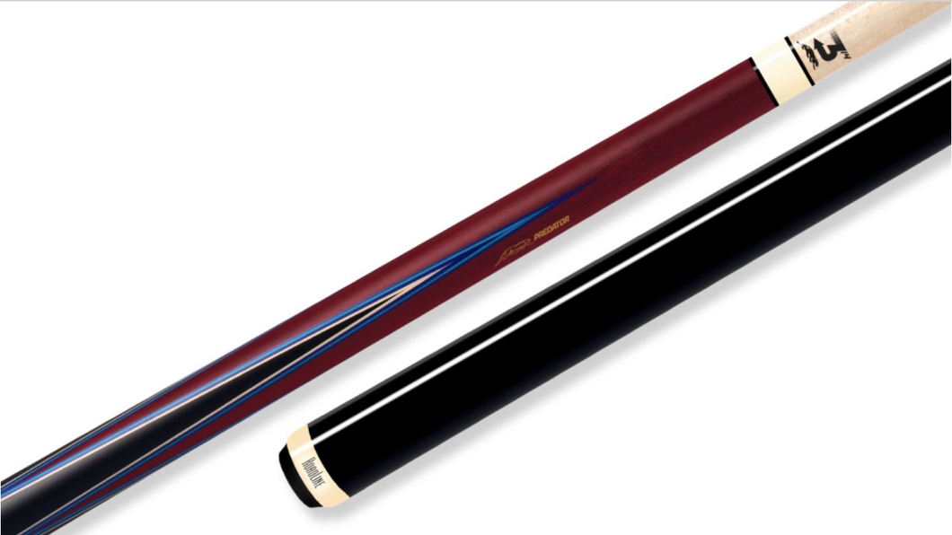 Predator 4 Point Sneaky Pete Purple Heart / Blue Points No Wrap Pool Cue (Butt Only)